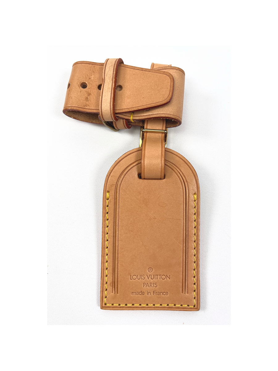 Louis Vuitton Vachetta Luggage Tag and Poignet Set Leather ref.342272 -  Joli Closet