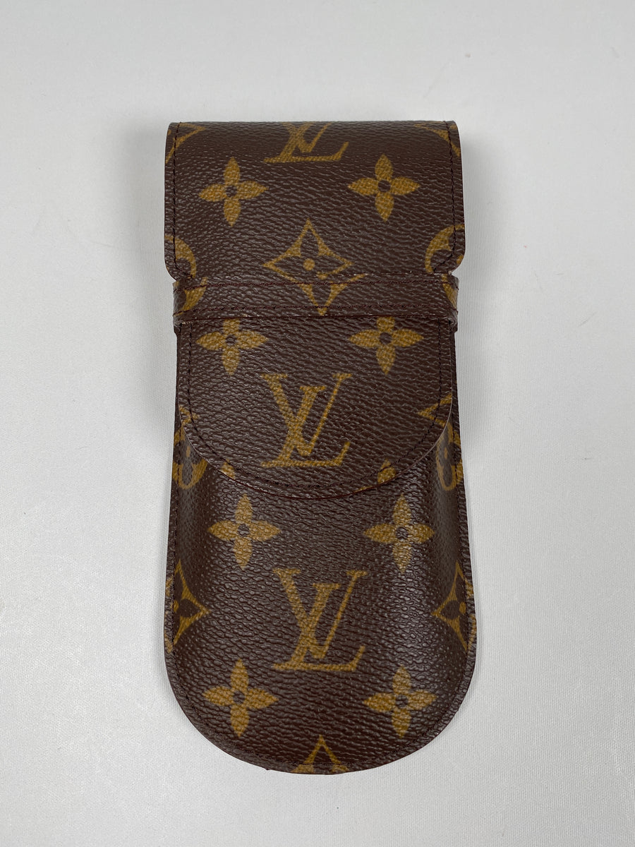 Louis Vuitton Monogram Etui A Lunettes Rabat M62970 Soft Eyeglass Case,  Monogram
