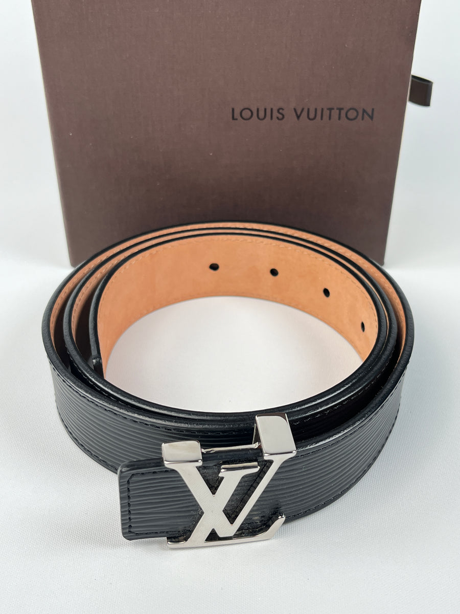 Louis Vuitton Pink Epi Leather Initiales Buckle Belt 85 CM Louis