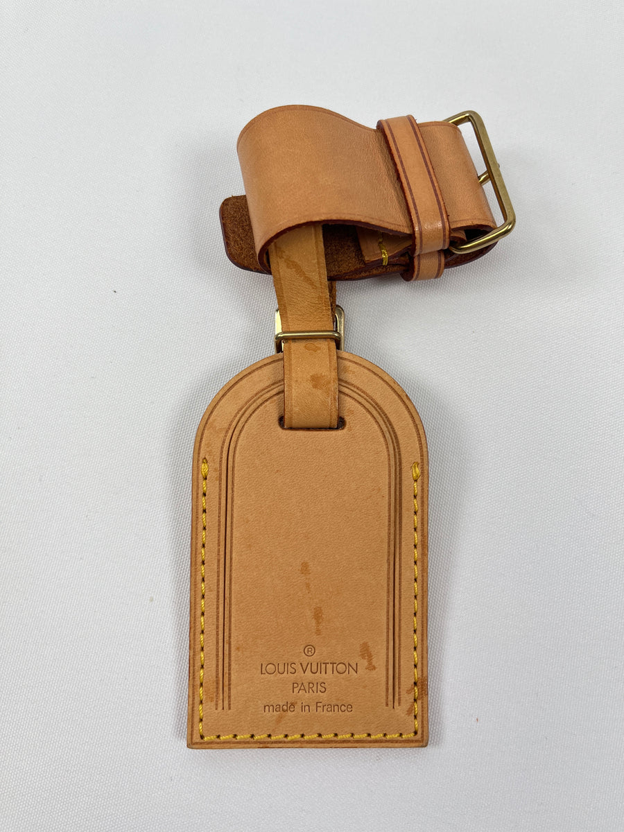 Louis Vuitton Vachetta Leather Luggage Tag and Poignet ref.297800 - Joli  Closet