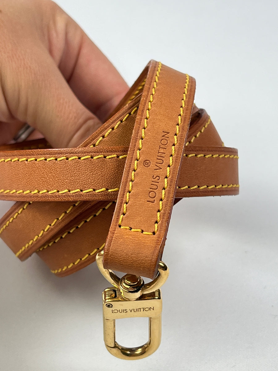 Louis Vuitton Strap Replacement Premium Cotton and Vachetta Leather  Adjustable Crossbody Strap