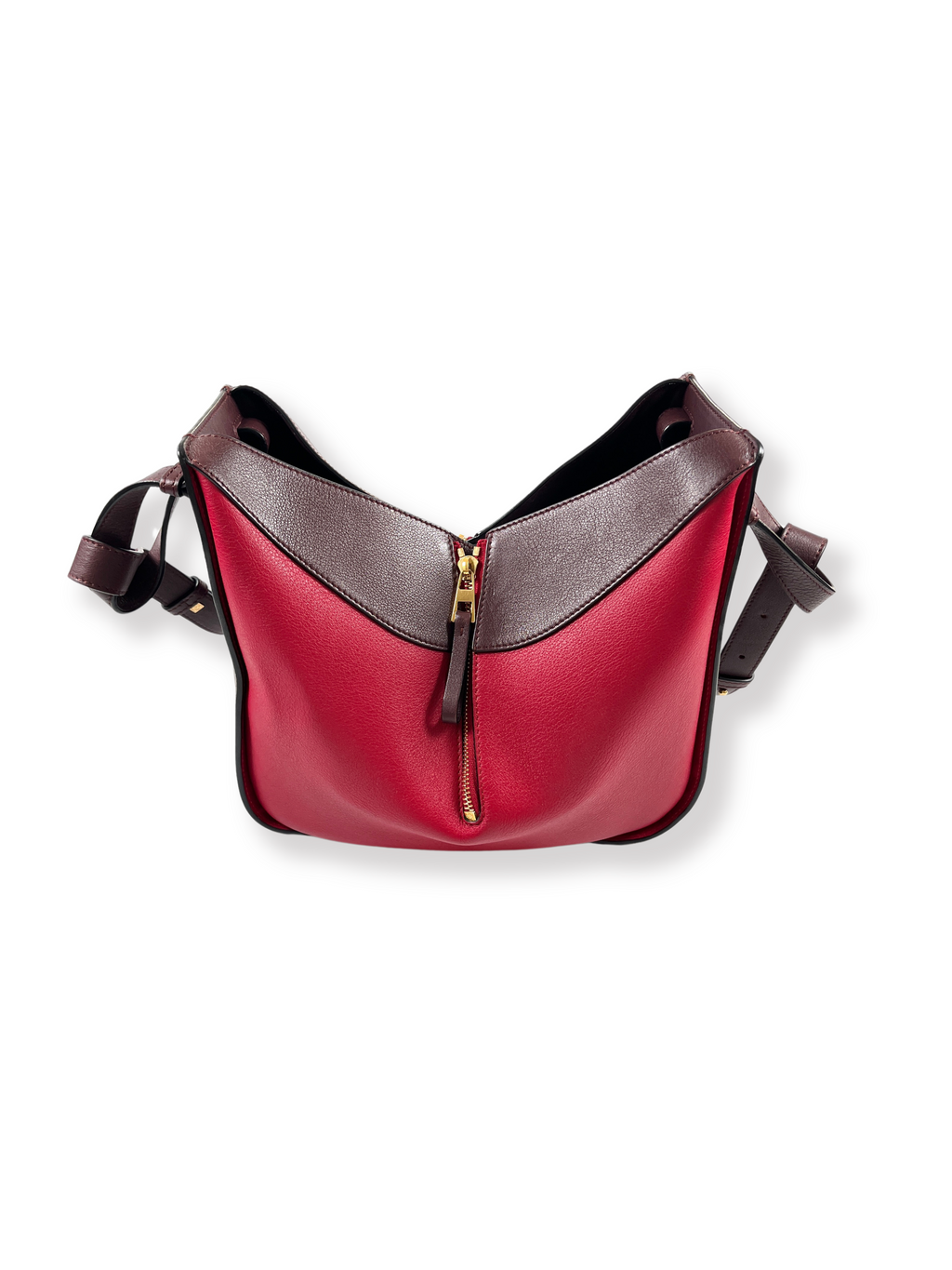 LOEWE - SMALL HAMMOCK BAG BURGUNDY & RED