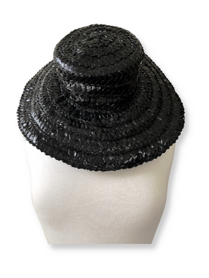 CHANEL - VINTAGE WOVEN RAFFIA HAT WITH BOX