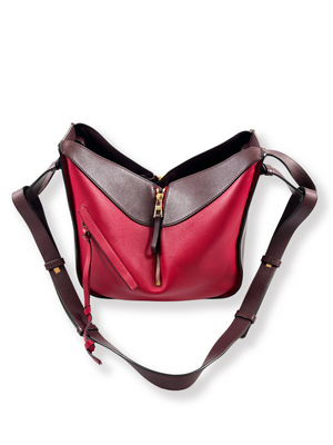 LOEWE - SMALL HAMMOCK BAG BURGUNDY & RED