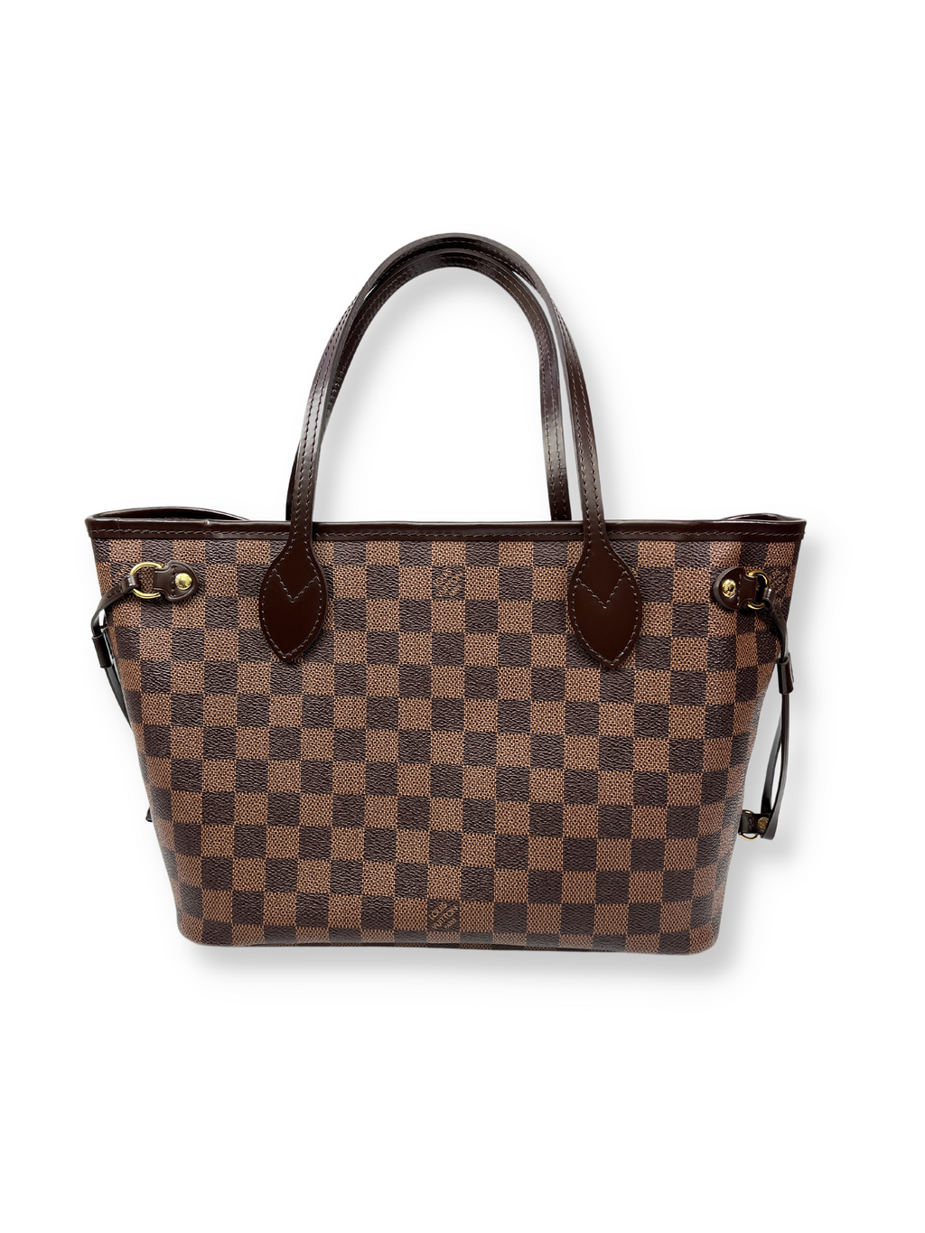 LOUIS VUITTON - NEVERFULL PM TOTE DAMIER EBENE W/ POUCH