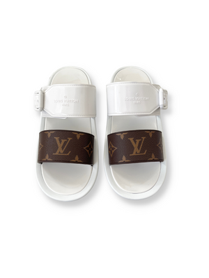 LOUIS VUITTON - MONOGRAM SUNBATH MULES - SZ 36