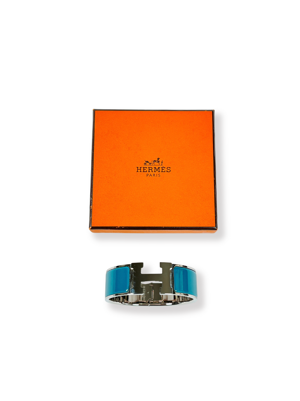HERMES - ENAMEL WIDE CLIC CLAC H BRACELET