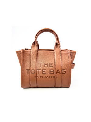 MARC JACOBS - THE MINI LEATHER TOTE BAG IN TAN