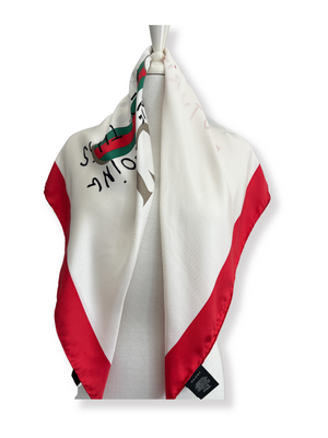 GUCCI - FUTURE FOULARD SCARF IN WHITE