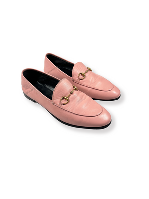 GUCCI BRIXTON LOAFER IN PINK LEATHER SZ 38.5 RE.LUXE AU