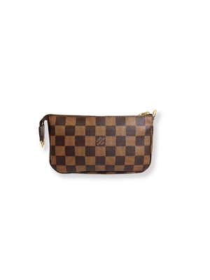 LOUIS VUITTON - BUCKET POUCH IN DAMIER EBENE
