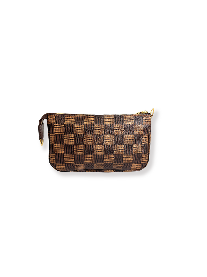 LOUIS VUITTON - BUCKET POUCH IN DAMIER EBENE