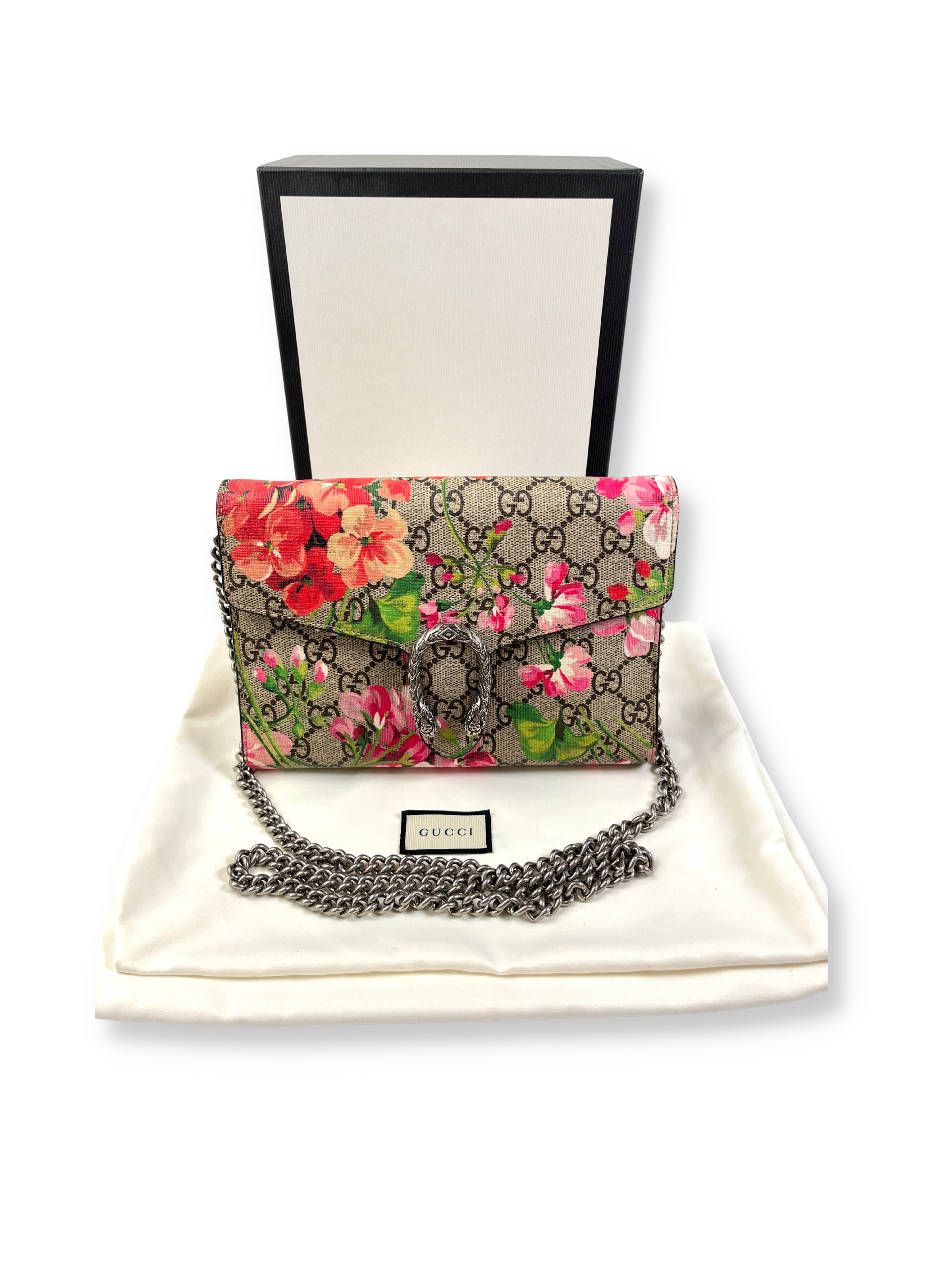 Gucci dionysus blooms wallet on chain hotsell