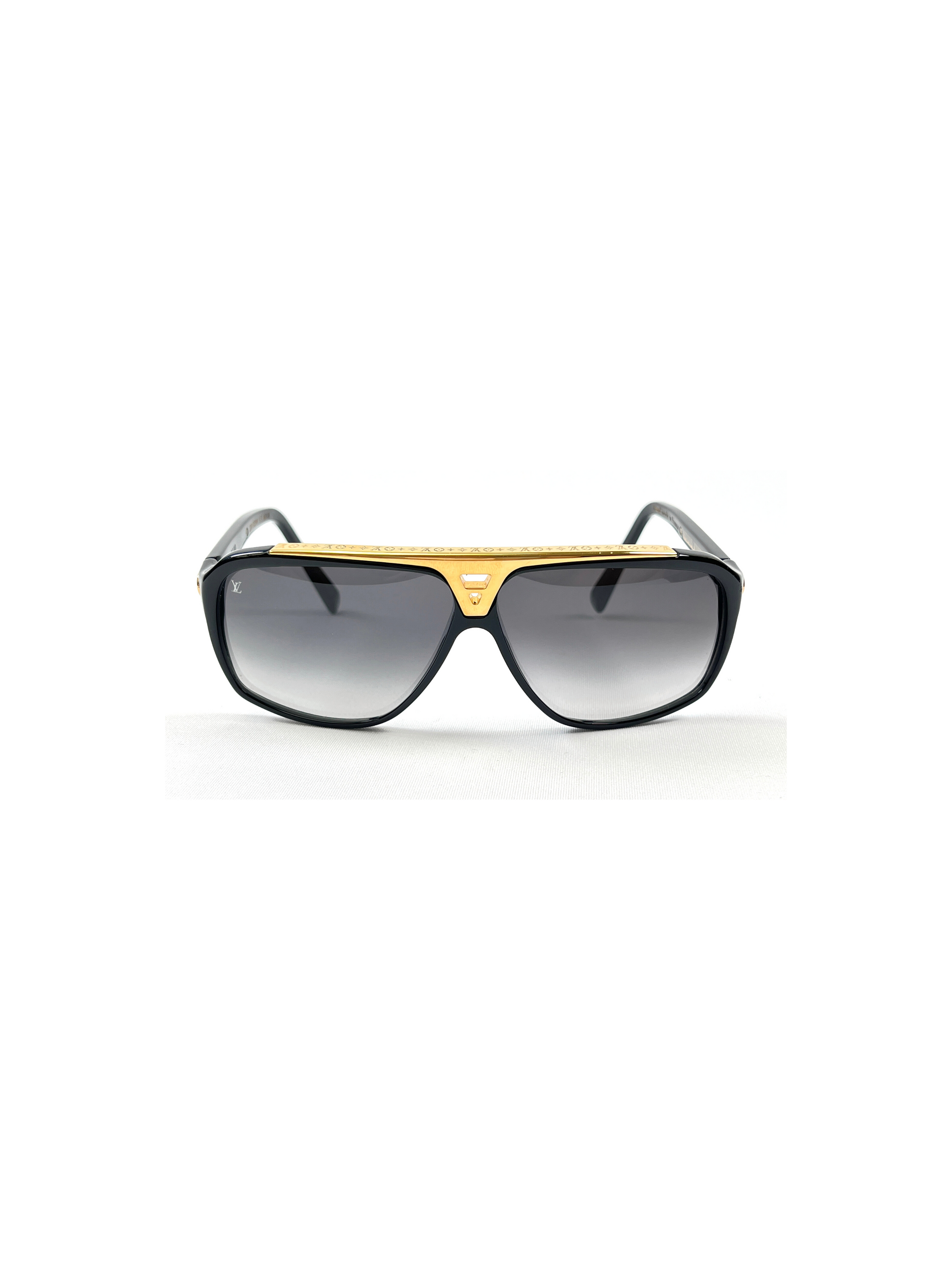Louis Vuitton - Evidence Sunglasses Black Gold (unisex) Z0105W Authentic