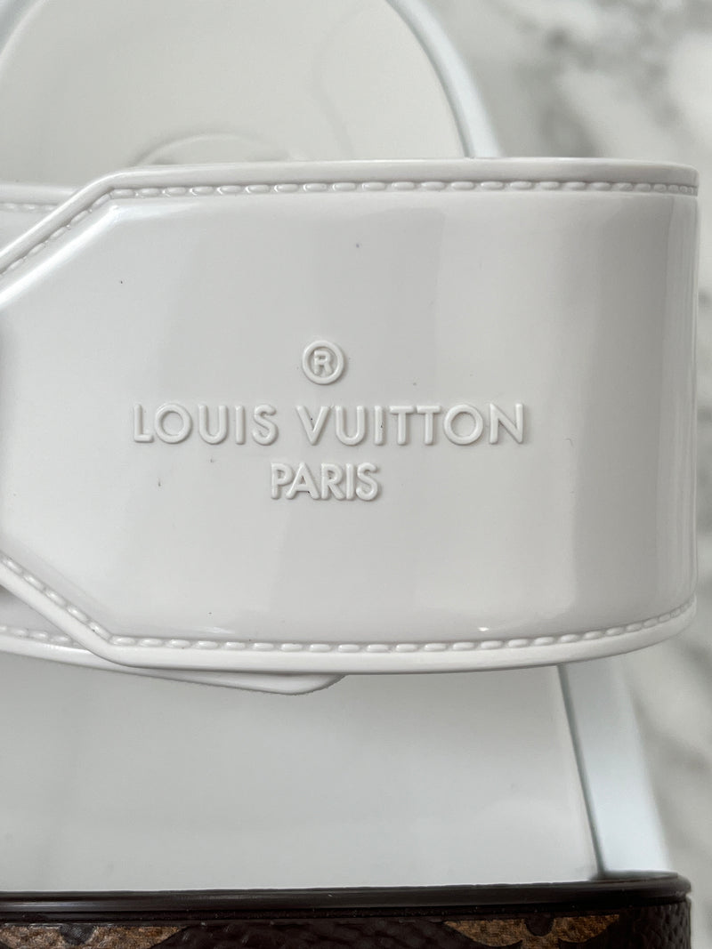 LOUIS VUITTON - MONOGRAM SUNBATH MULES - SZ 36