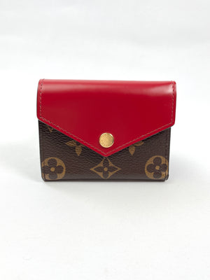 Louis Vuitton Zoe Wallet Monogram Giant Red/Pink in Coated Canvas