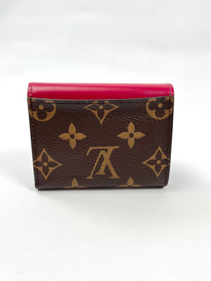 LOUIS VUITTON - ZOE WALLET FUCHSIA & MONOGRAM CANVAS