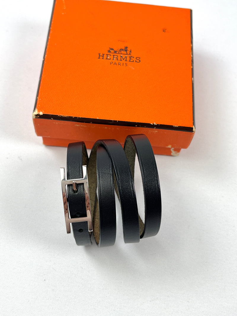 HERMES - HAPI 3 TOUR BRACELET BLACK