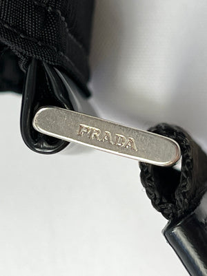 PRADA - BLACK NYLON TESSUTO MESSENGER CROSS BODY BAG