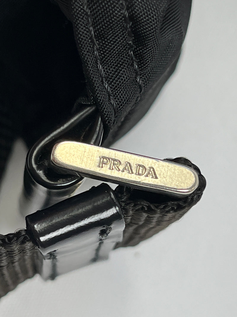 PRADA - BLACK NYLON TESSUTO MESSENGER CROSS BODY BAG