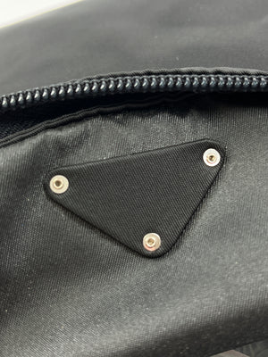 PRADA - BLACK NYLON TESSUTO MESSENGER CROSS BODY BAG