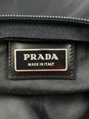 PRADA - BLACK NYLON TESSUTO MESSENGER CROSS BODY BAG