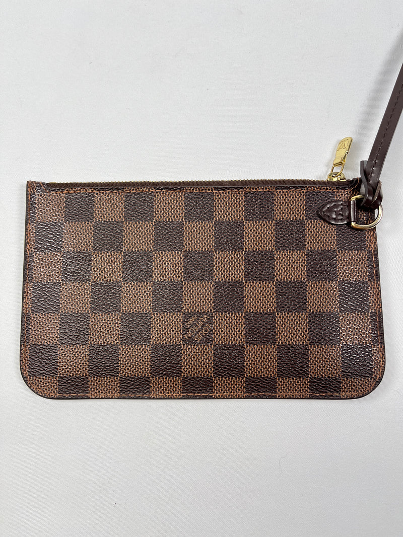 LOUIS VUITTON - NEVERFULL PM TOTE DAMIER EBENE W/ POUCH