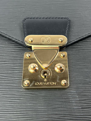 LOUIS VUITTON - BLACK EPI LEATHER AMBASSADOR BRIEFCASE