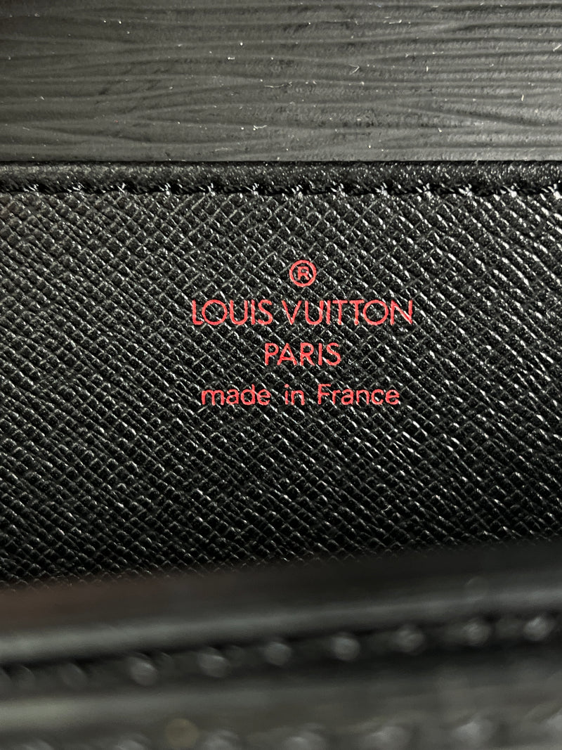 LOUIS VUITTON - BLACK EPI LEATHER AMBASSADOR BRIEFCASE