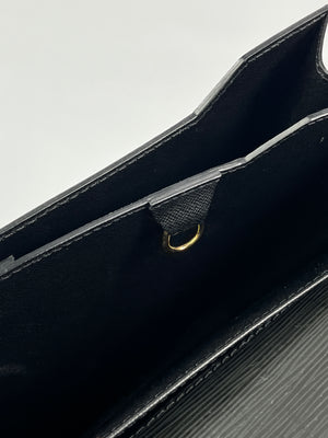 LOUIS VUITTON - BLACK EPI LEATHER AMBASSADOR BRIEFCASE