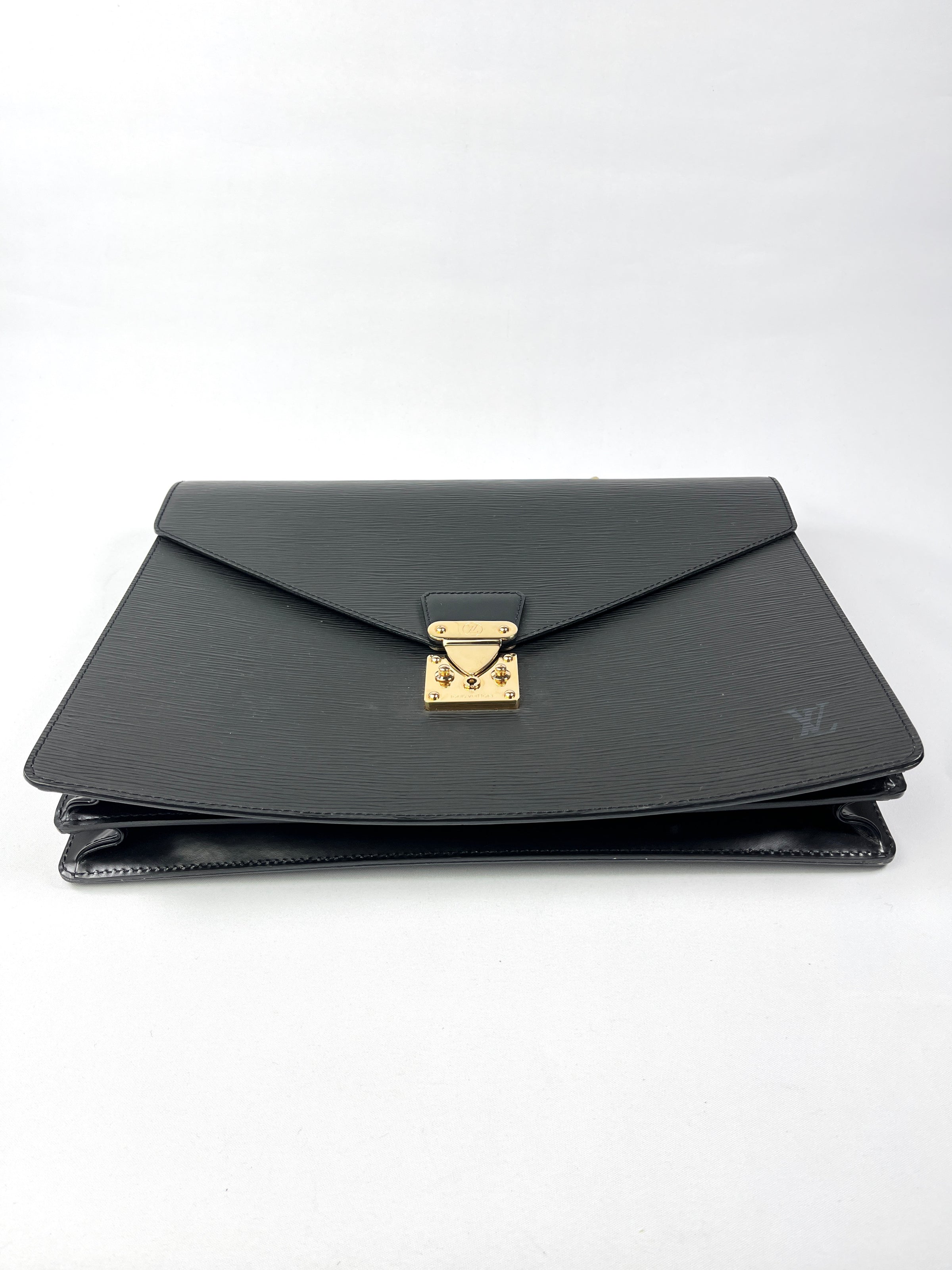 Louis Vuitton, Bags, Louis Vuitton Serviette Ambassadeur Business Hand  Bag Epi Black M5442 61jg233
