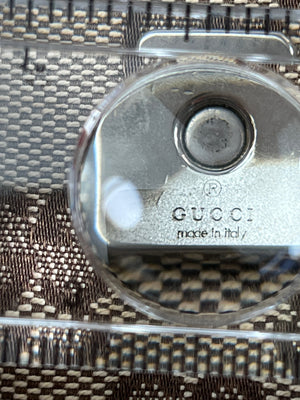 GUCCI - GG CANVAS BEIGE FLAP BELT BAG