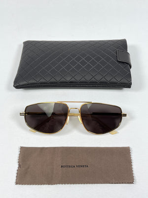 BOTTEGA VENETA - EYEWEAR PILOT FRAME SUNGLASSES - BV1125S