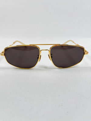 BOTTEGA VENETA - EYEWEAR PILOT FRAME SUNGLASSES - BV1125S