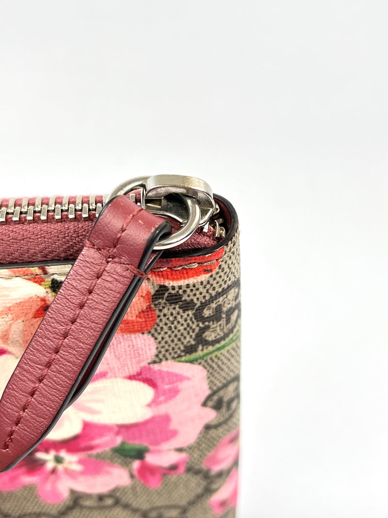 GUCCI - GG CANVAS BLOOMS ZIPPY CARD CASE