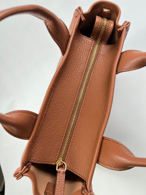 MARC JACOBS - THE MINI LEATHER TOTE BAG IN TAN