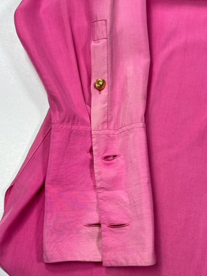 CHANEL - CC POCKET DETAIL VINTAGE SILK BLOUSE