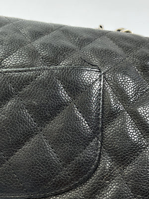 CHANEL - REISSUE EAST WEST FLAP BAG IN CAVIAR LEATHER