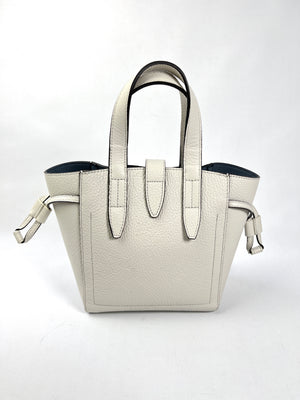 FURLA - LEATHER NET MINI TOTE IN MARSHMALLOW