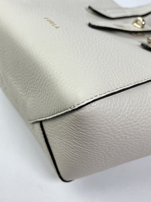 FURLA - LEATHER NET MINI TOTE IN MARSHMALLOW