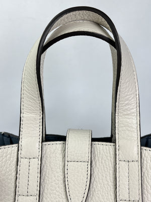 FURLA - LEATHER NET MINI TOTE IN MARSHMALLOW