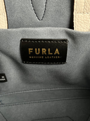 FURLA - LEATHER NET MINI TOTE IN MARSHMALLOW