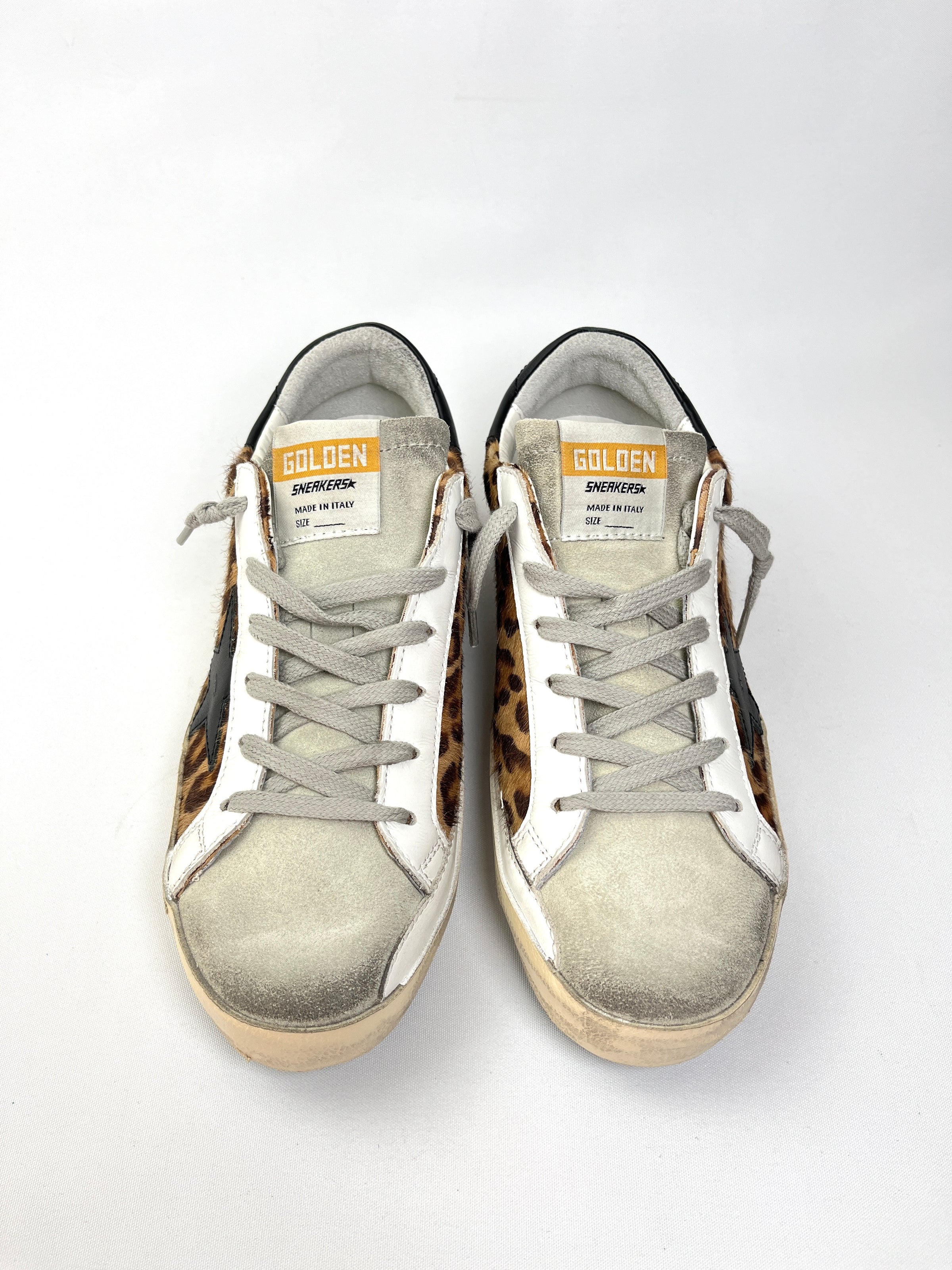 GOLDEN GOOSE SUPERSTAR SNEAKERS IN LEOPARD NEW SZ 38 – RE