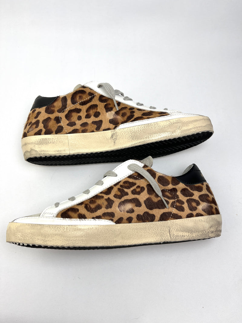 GOLDEN GOOSE - SUPERSTAR SNEAKERS IN LEOPARD - NEW - SZ 38