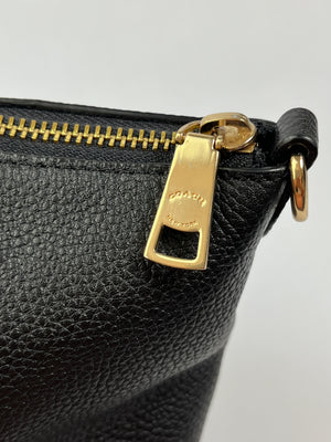 COACH - PRAIRIE SATCHEL IN BLACK PEBBLED LEATHER