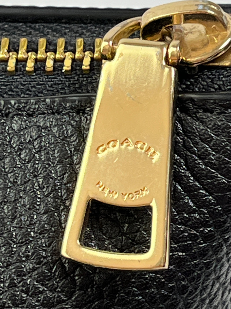 COACH - PRAIRIE SATCHEL IN BLACK PEBBLED LEATHER