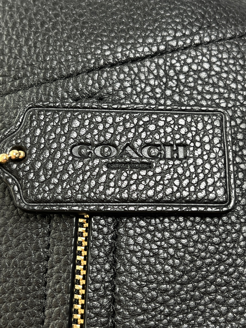 COACH - PRAIRIE SATCHEL IN BLACK PEBBLED LEATHER