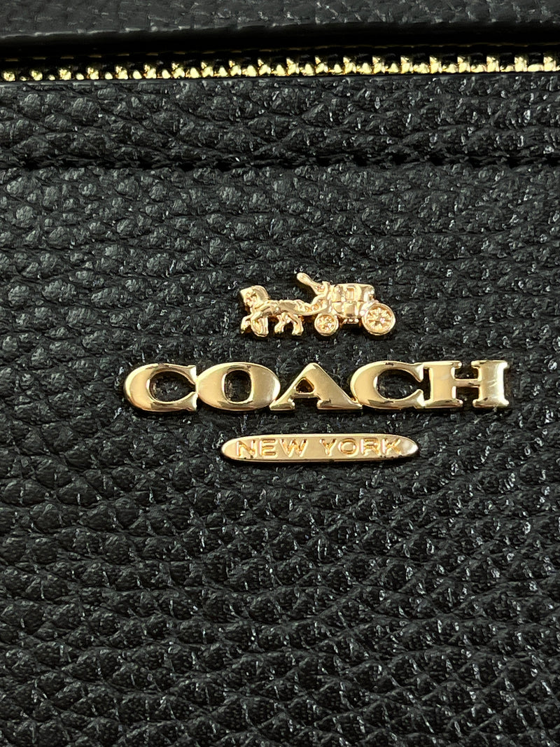 COACH - PRAIRIE SATCHEL IN BLACK PEBBLED LEATHER