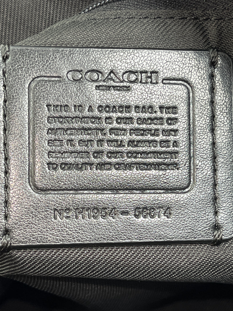 COACH - PRAIRIE SATCHEL IN BLACK PEBBLED LEATHER