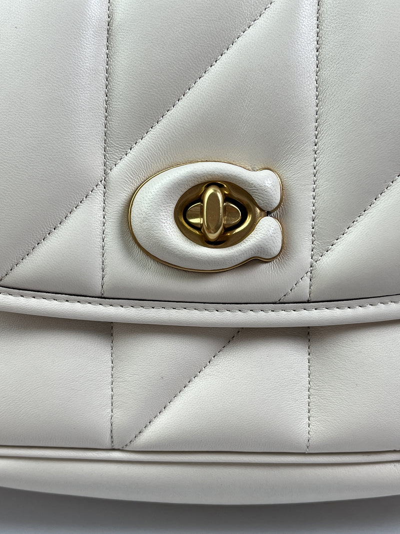 COACH - MADISON QUILTED PILLOW LEATHER BAG IN CHALK